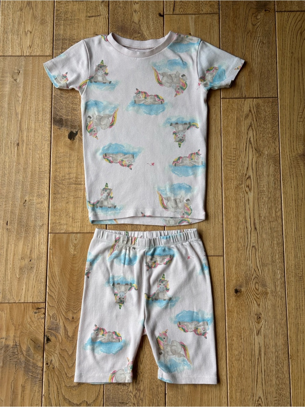 Burt’s Bees Kids Unicorn Print Short Pajama Set size 6